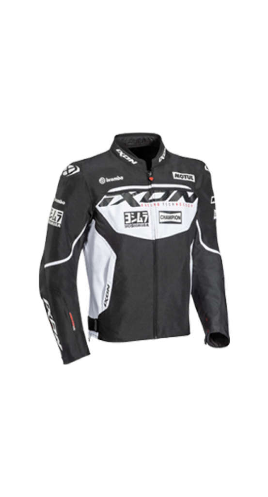 Ixon Matrix Evo Black White Jacket Motoblazer