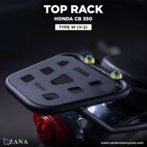 Top Rack With Plate New W-1 CB350 H'ness Honda Split Seat/Single Seat Version Not Compatible On new model 2024 & cb350 dlx pro