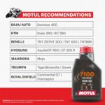 Motul 7100 4T 10W50 100% Synthentic (1L) - Image 4