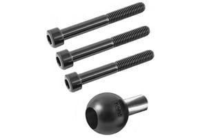 Ram Base - Mirror Screws M8 * 1.25 (3 Size) Male Thread 25Mm (1") Ball