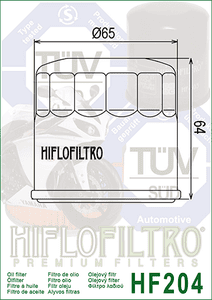HIFLO Oil Filter HF204 – Perfect Fit For Your Honda CB600 Hornet (2007 To 2010)