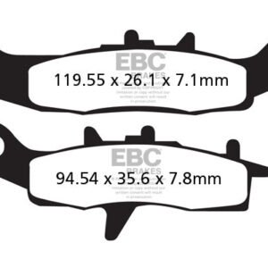 FA258R Fully Sintered Brake Pad(Front) - EBC Brakes