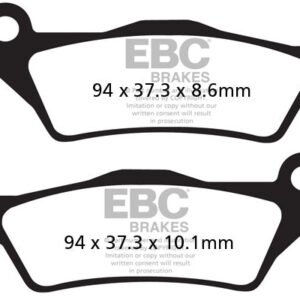 FA363HH Fully Sintered Brake Pad(Rear) - EBC Brakes
