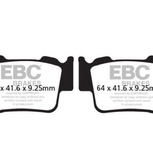 FA602R Fully Sintered Brake Pads(Rear) - EBC Brakes