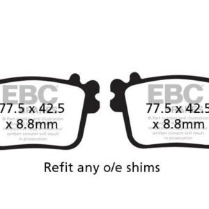 FA436V Semi Sintered Break Pad(Rear) - EBC Brakes