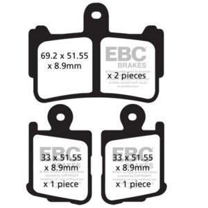 FA499/4HH Fully Sintered Break Pad(Front) - EBC Brakes