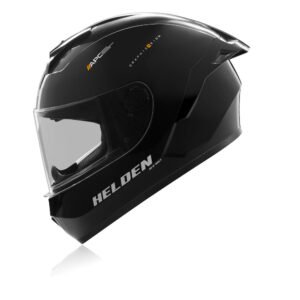 Reisemoto Helden Solid Black Gloss Helmet