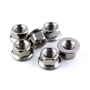 Titanium Sprocket Nuts M8x1.25 (6-piece set)
