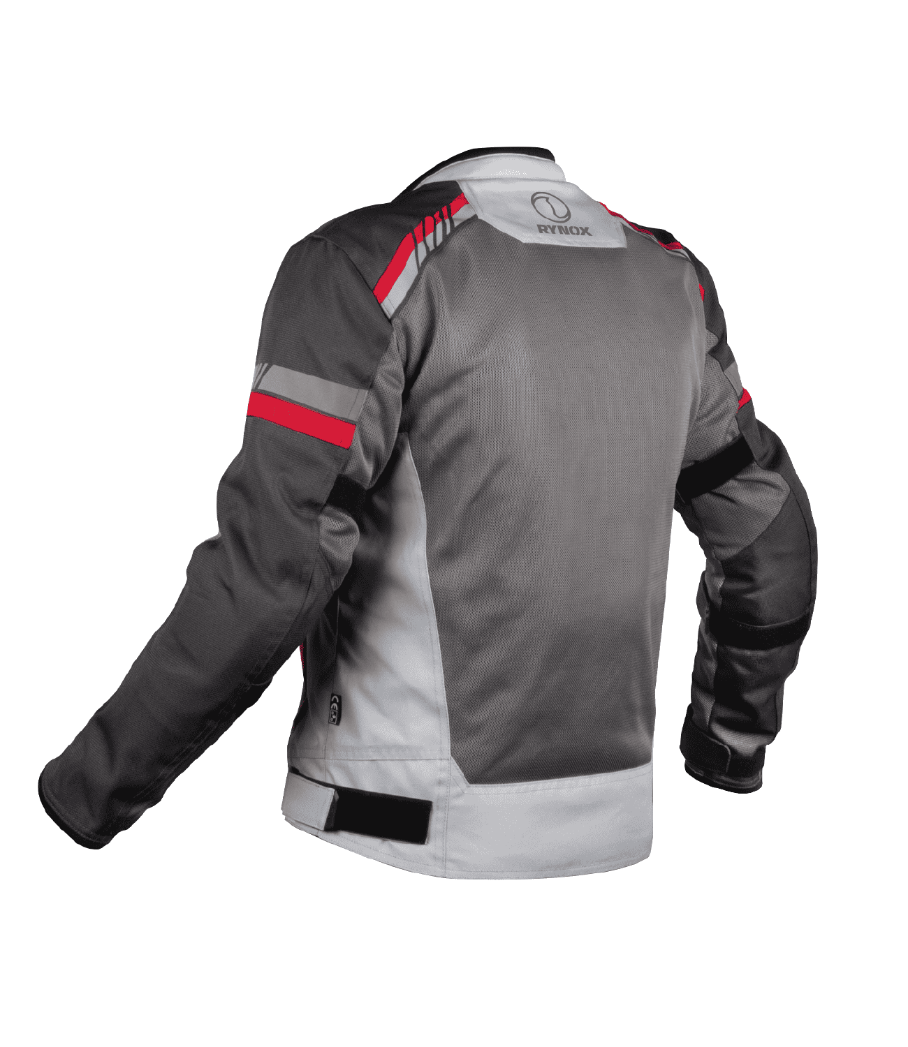 Rynox Air GT 4 Riding Jacket (CE Certified Class-A) - Grey Red - Image 2