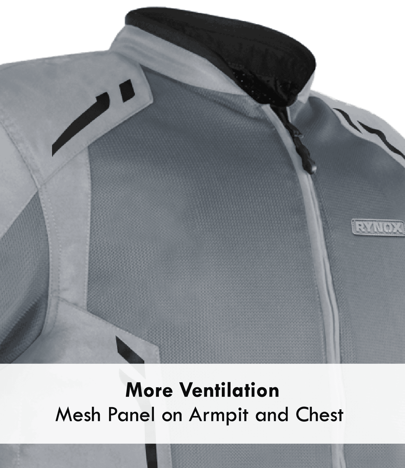 Rynox Cypher Riding Jacket - Grey - Image 3