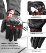Rynox Air GT 2 Gloves Red - Image 4