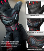 Rynox Air GT 2 Gloves Red - Image 3