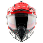 AXOR X-Cross Dual Visor Speedometer Helmet - Red - Image 2