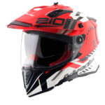 AXOR X-Cross Dual Visor Speedometer Helmet - Red