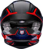 Kyt TT Revo Speeding Black Red Blue Helmet - Image 5