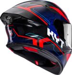 Kyt TT Revo Speeding Black Red Blue Helmet - Image 4