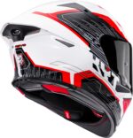 Kyt TT Revo Speeding White Red Helmet - Image 3