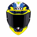 KYT R1R Diamond Blue Yellow Full Face Helmet - Image 6