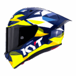 KYT R1R Diamond Blue Yellow Full Face Helmet