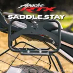 Zana Roadster Saddle Stay With Jerry Can Mount (Black ) For TVS Apache RTX 300 - Image 9