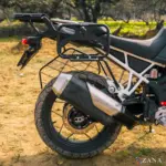 Zana Roadster Saddle Stay With Jerry Can Mount (Black ) For TVS Apache RTX 300 - Image 7