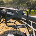Zana Roadster Saddle Stay With Jerry Can Mount (Black ) For TVS Apache RTX 300 - Image 6