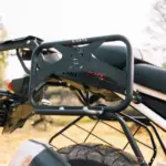 Zana Roadster Saddle Stay With Jerry Can Mount (Black ) For TVS Apache RTX 300 - Image 4