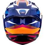 Kyt R1R Diamond Blue Orange Full Face Helmet - Image 7