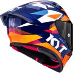 Kyt R1R Diamond Blue Orange Full Face Helmet - Image 6