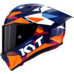 Kyt R1R Diamond Blue Orange Full Face Helmet