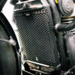 Zana Radiator Guard For Jawa Bobber 42 (Honeycomb Black,Aluminium) - Image 6
