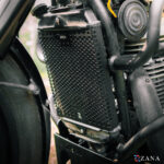 Zana Radiator Guard For Jawa Bobber 42 (Honeycomb Black,Aluminium) - Image 8