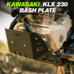 Zana Bash Plate For Kawasaki KLX 230 Aluminum, Black
