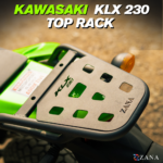 Zana Top Rack With Plate Type-W (Compatible with Pillion Backrest)For Kawasaki KLX 230 ( MS ,Black )