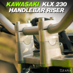 Zana Vertical Handlebar Riser Silver For Kawasaki KLX 230