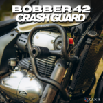 Zana Crash Guard With Slider T-2 For Jawa Bobber 42 (Mild Steel, Black)