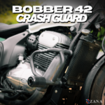Zana Crash Guard With Slider T-1 For Jawa Bobber 42 (Mild Steel,Black)