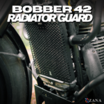 Zana Radiator Guard For Jawa Bobber 42 (Honeycomb Black,Aluminium)