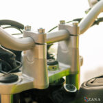 Zana Vertical Handlebar Riser Silver For Kawasaki KLX 230 - Image 2