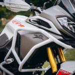 Zana Upper & Lower Crash Guard With Slider Combo (White) For TVS Apache RTX 300 Beak Version - Image 6