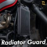 Z Pro Radiator Grill Honeycomb (Black) For Triumph Street Twin - Image 4