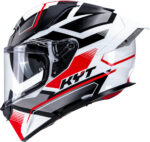 Kyt R2R Pro Parsec White Red Helmet