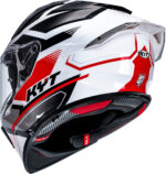 Kyt R2R Pro Parsec White Red Helmet - Image 2