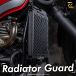 Z Pro Radiator Grill Honeycomb (Black) For Triumph Street Twin
