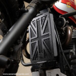 Z Pro Radiator Grill Uk Flag (Black) For Triumph Street Twin