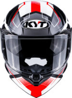 Kyt R2R Pro Parsec White Red Helmet - Image 5
