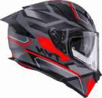 Kyt R2R Pro Parsec Matt Grl Grey Red Helmet - Image 7
