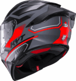 Kyt R2R Pro Parsec Matt Grl Grey Red Helmet - Image 4