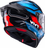 Kyt R2R Pro Parsec Black Blue Red Helmet - Image 4