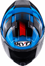 Kyt R2R Pro Parsec Black Blue Red Helmet - Image 2